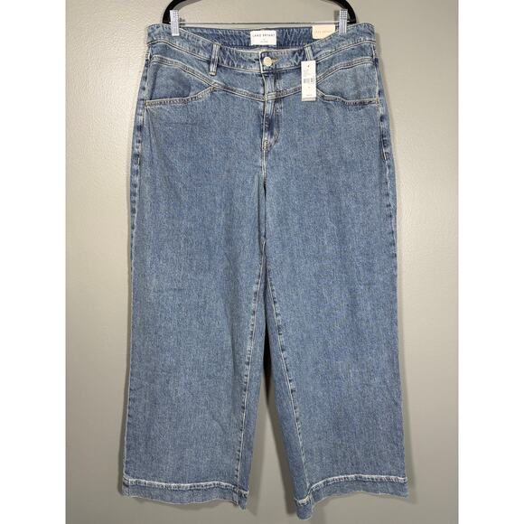Lane Bryant Denim - Lane Bryant NWT Indie Mid Rise Wide Leg Jeans - Size 18 - Women's Plus Size